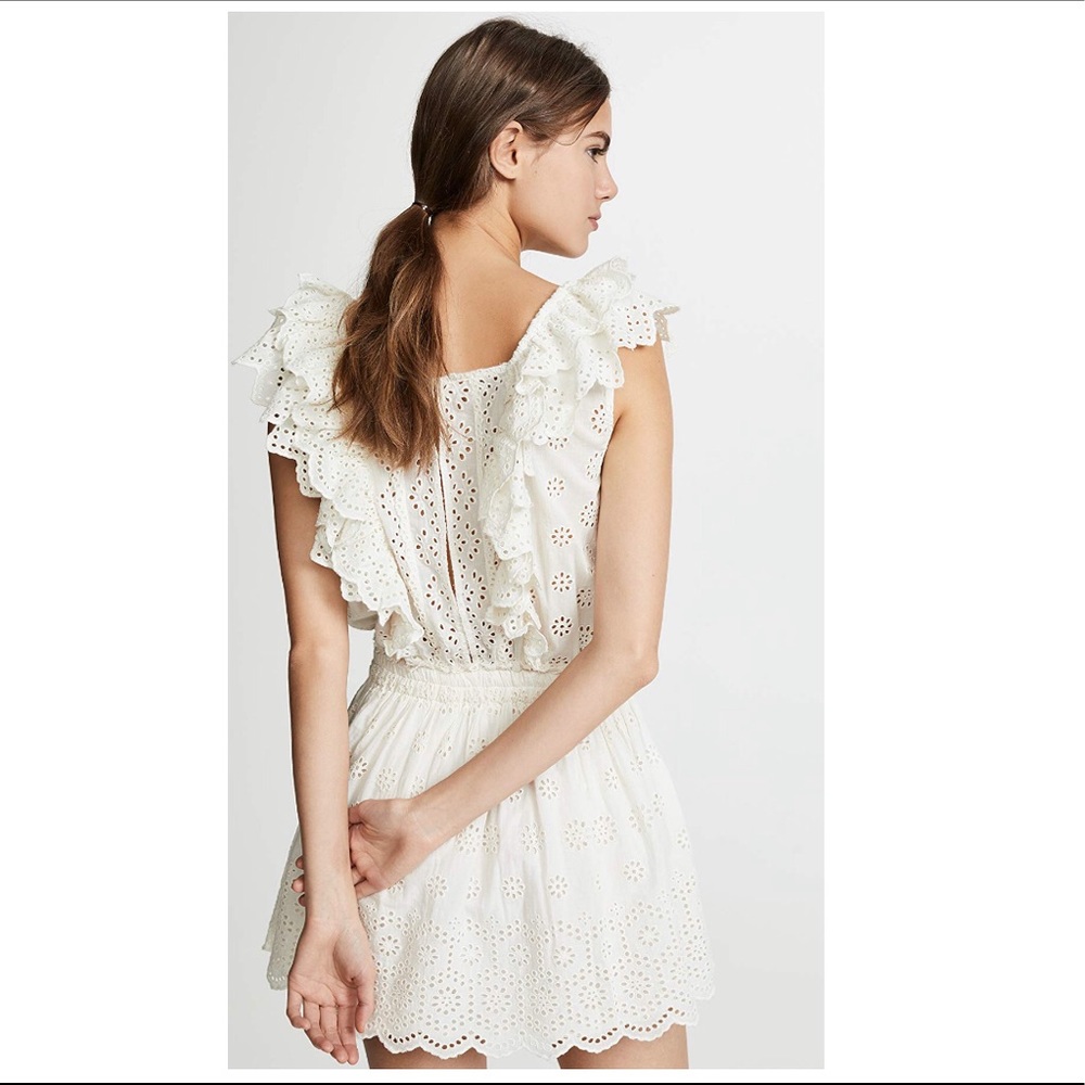 Love shack fancy Dora eyelet dress sz xs - Picture 5 of 6
